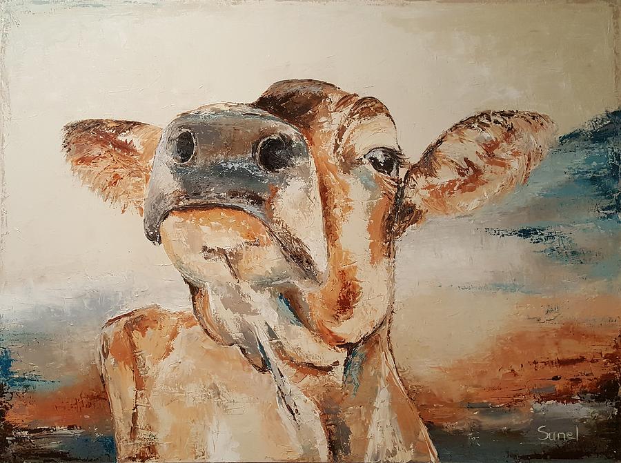 Snooty Cow Painting by Sunel De Lange