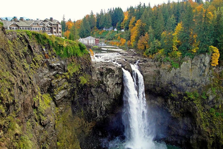 Snoqualmie Falls in Autumn 2 Photograph by Robert Meyers-Lussier