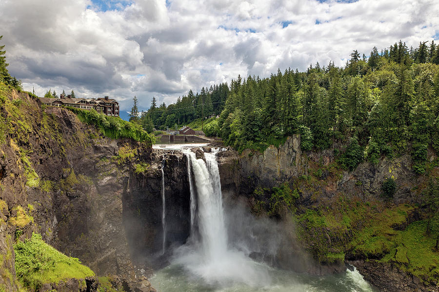 Seattle Photograph - Snoqualmie Falls in Washington State by David Gn