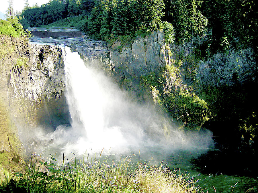 Snoqualmie Falls Photograph by Linda Carruth