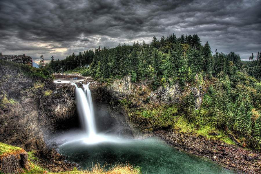 Seattle Photograph - Snoqualmie Falls Storm by Shawn Everhart