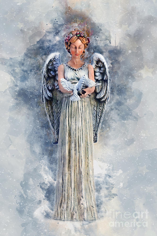 Snow Angel Painting by Ian Mitchell