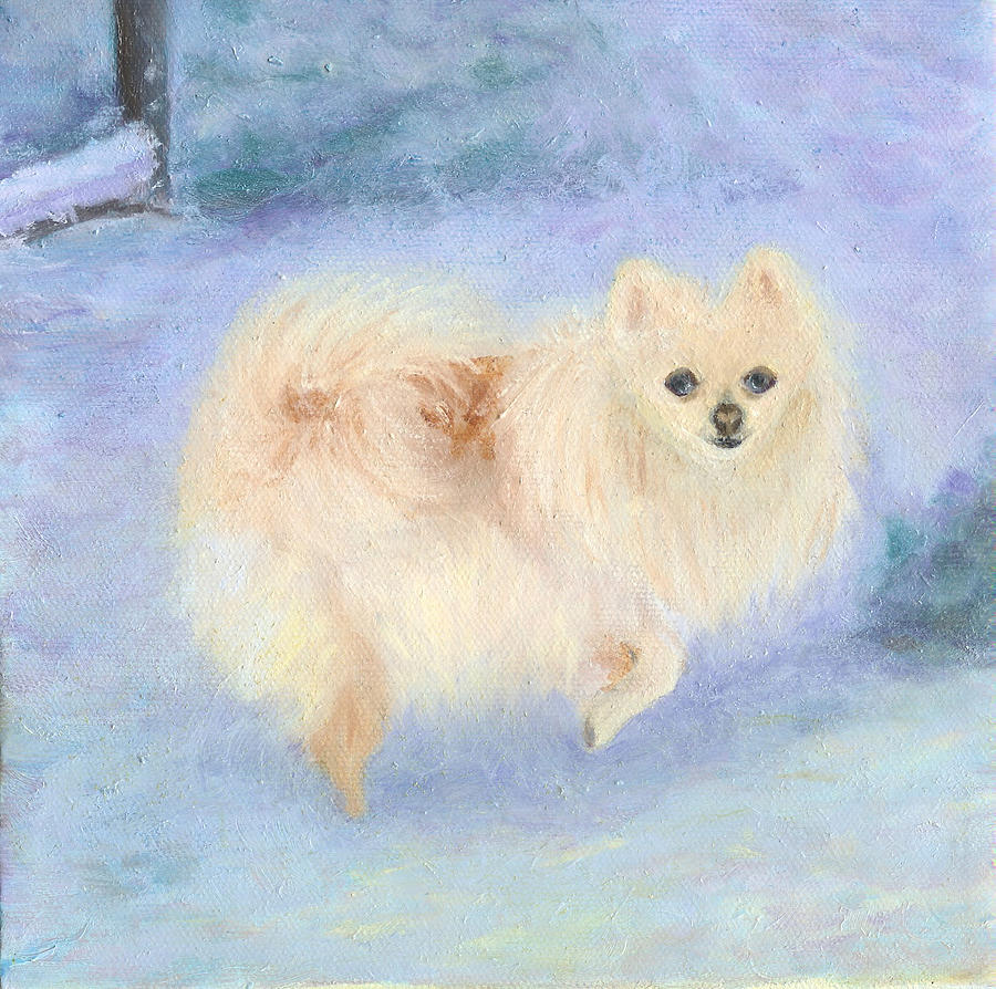 Snow Angel II Painting by Paula Emery