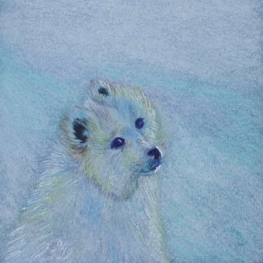 Snow Baby Painting by Kathy Crockett
