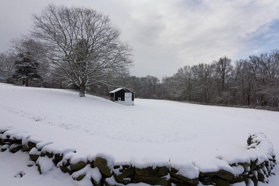 Snow Barn Photograph by Kirkodd Photography Of New England