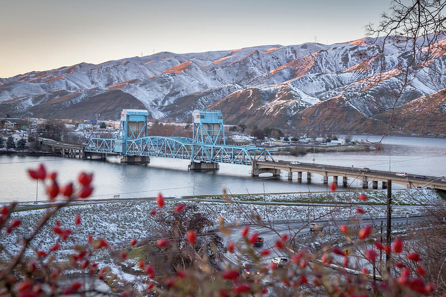 Snow Berry Bridge Photograph by Brad Stinson