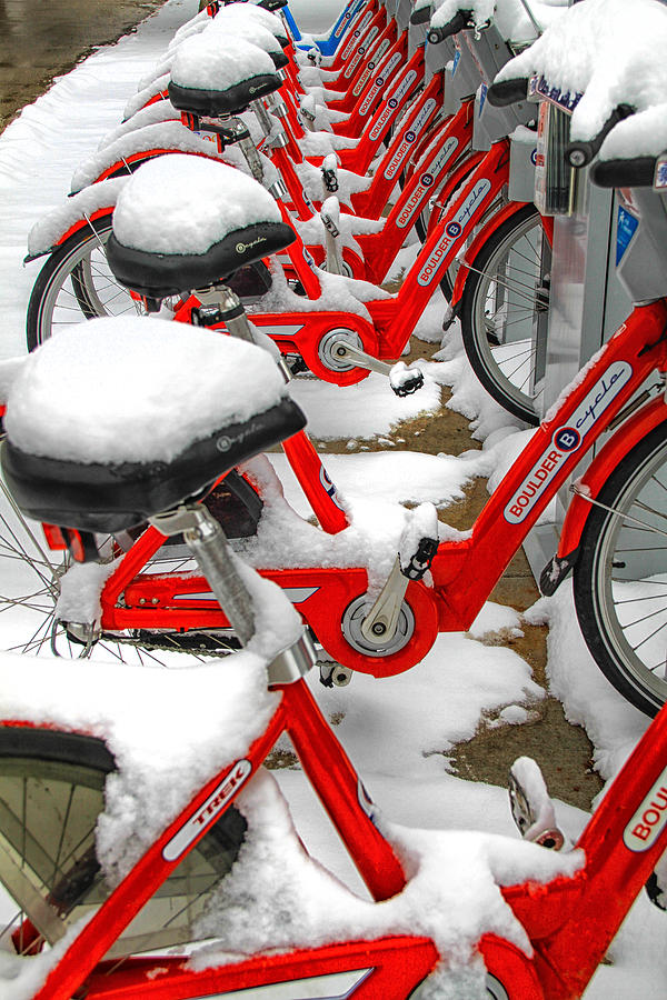Snow Bikes Photograph by Juli Ellen