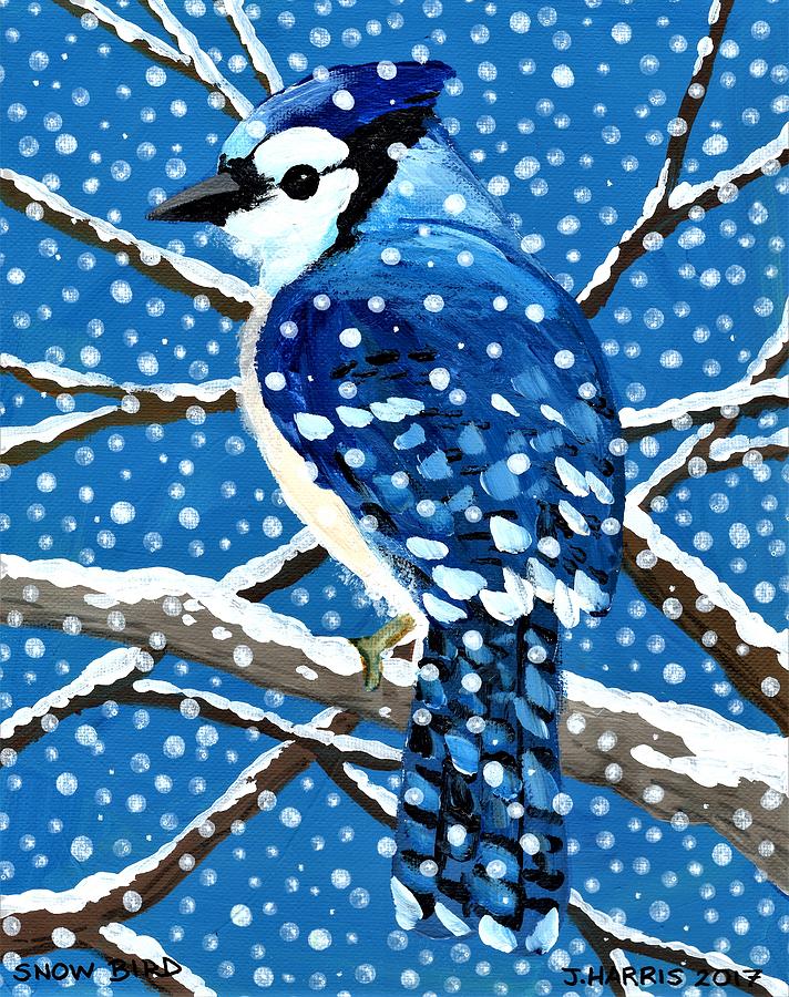 Snow Bird Painting by Jim Harris