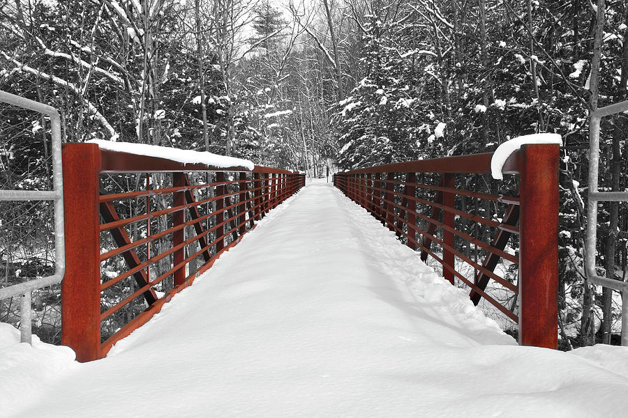 Snow Bridge Photograph by Greg Fortier