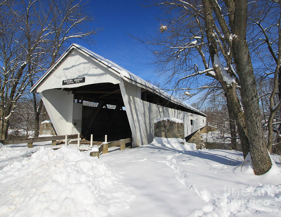 Potter's Covered Bridge Photograph by Steve Gass - Fine Art America