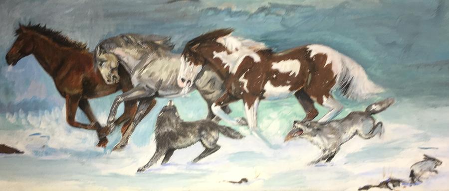 Snow Cap Pack Painting by Donna Galvan - Fine Art America