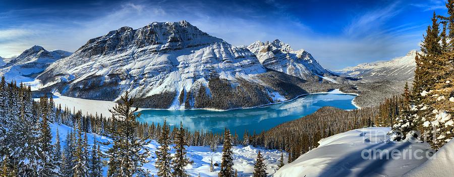 Snow Capped Mountains And Icy Blue Waters Photograph by Adam Jewell