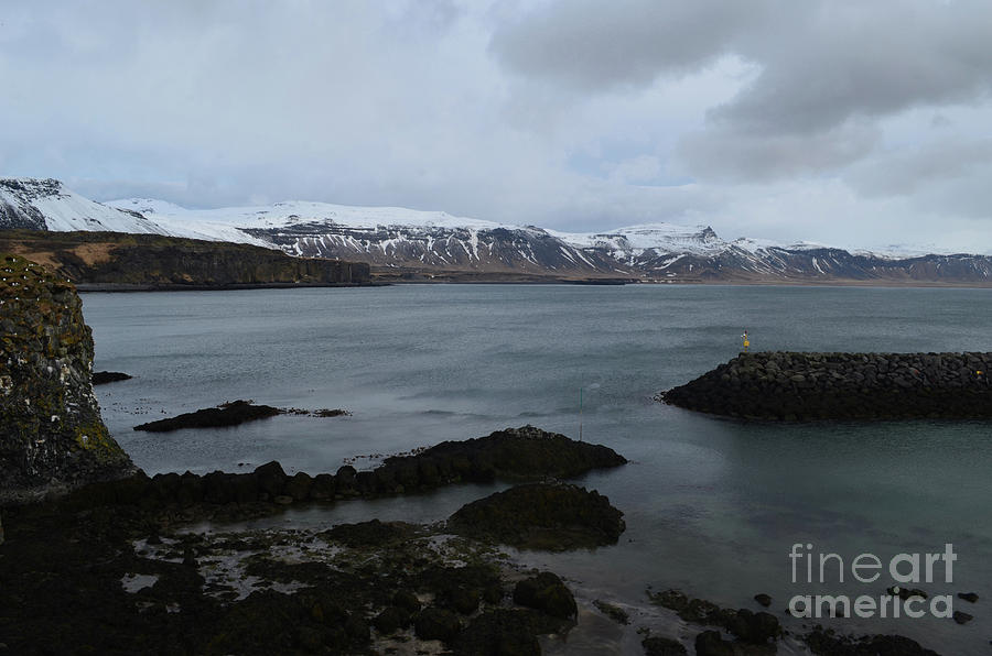 Snow Capped Mountains on Snaefelssnes Peninsula in Iceland Photograph by DejaVu Designs
