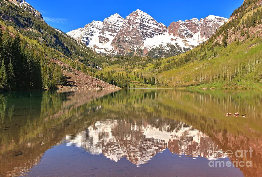 Snow Capped Reflections Photograph by Adam Jewell