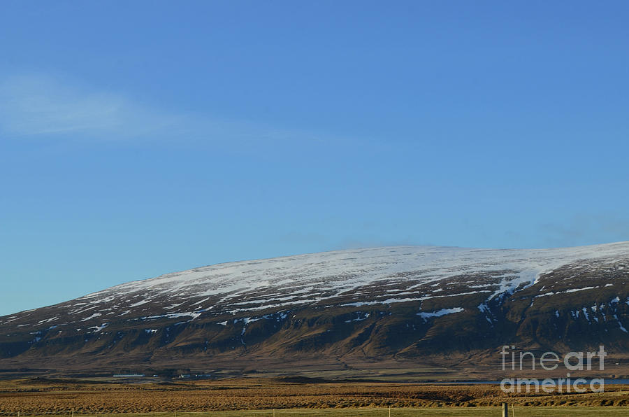 Snow Capped Rhyolite Mountains in Iceland Photograph by DejaVu Designs