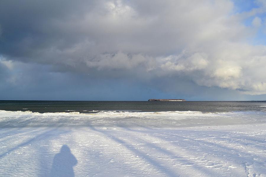 Snow Clouds Over Lake Simcoe  Photograph by Lyle Crump