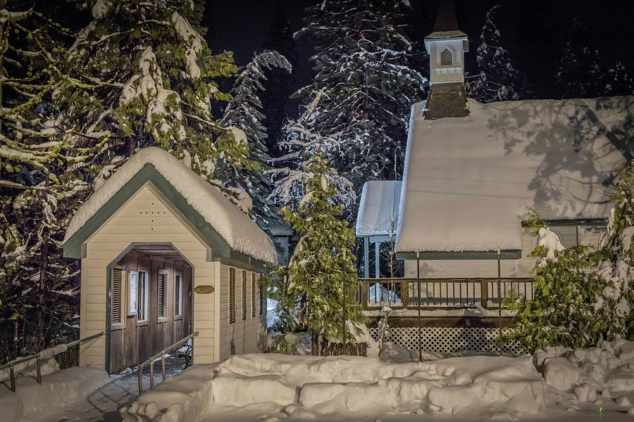 Snow Covered Church Photograph by David Barile
