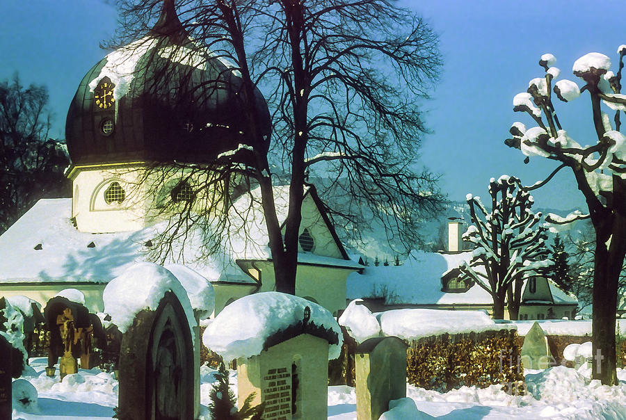 Snow Covered Domed Chapel Photograph by Bob Phillips