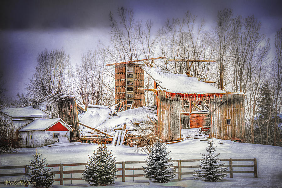 Snow Covered Michigan Barns Photograph by LeeAnn McLaneGoetz McLaneGoetzStudioLLCcom