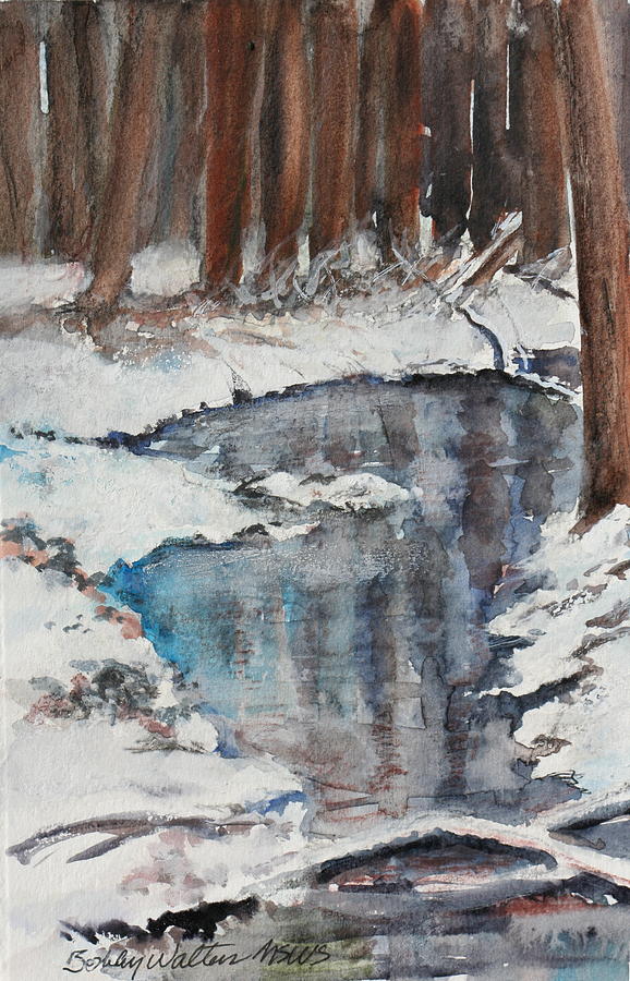 Snow Creek Painting by Bobby Walters