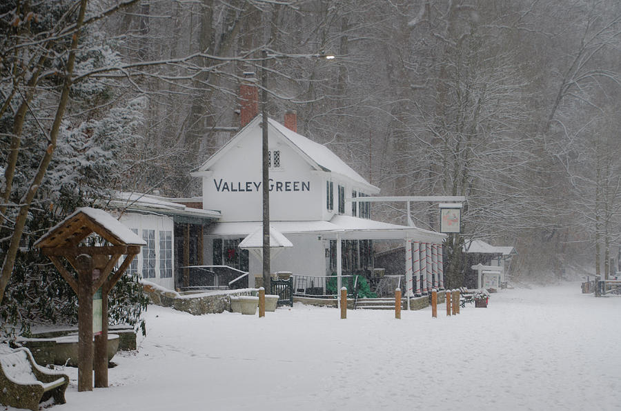 Snow Day at Valley Green Photograph by Bill Cannon