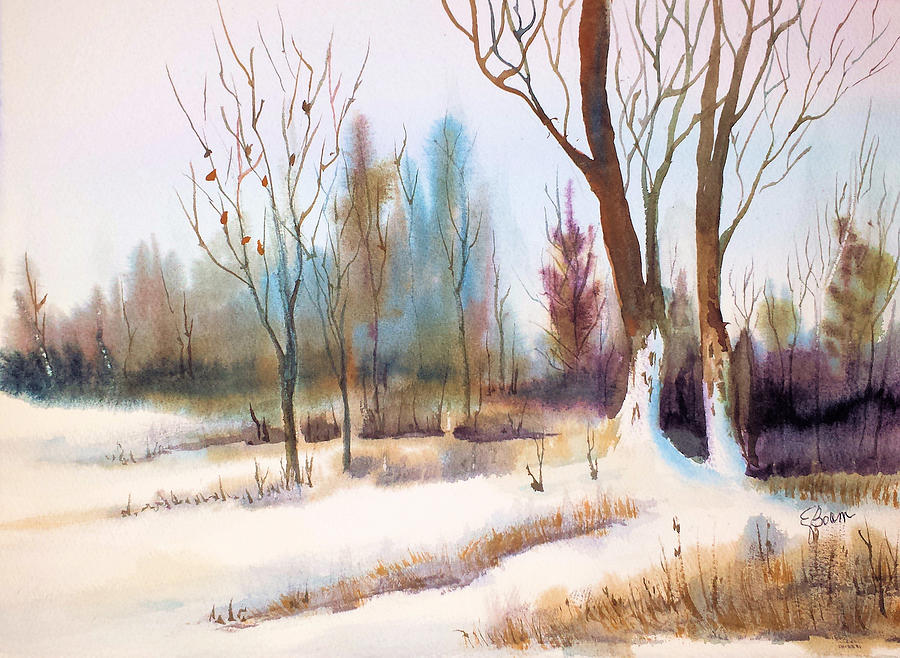 Snow Day Painting by Elise Boam
