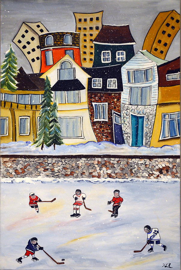 Snow Day Painting by Heather Lovat-Fraser