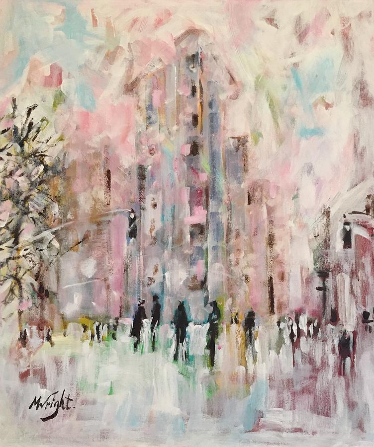 Impressionism Painting - Snow Day In The City by Molly Wright
