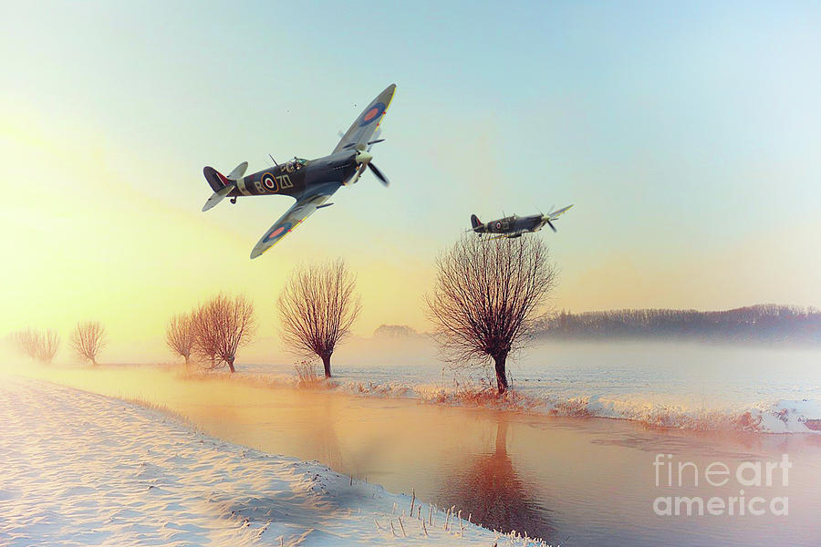 Snow Day Digital Art by Airpower Art