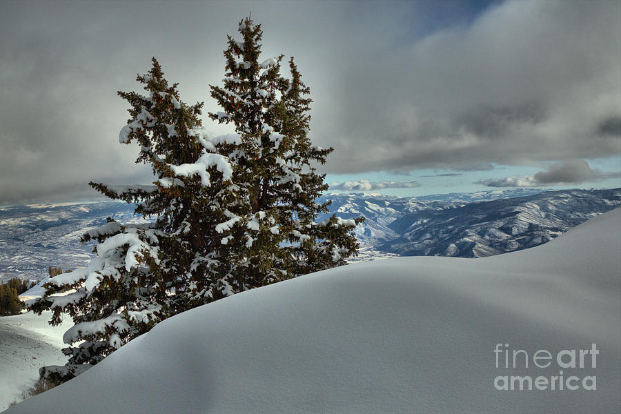 Snow Drifts And Mountains Photograph by Adam Jewell
