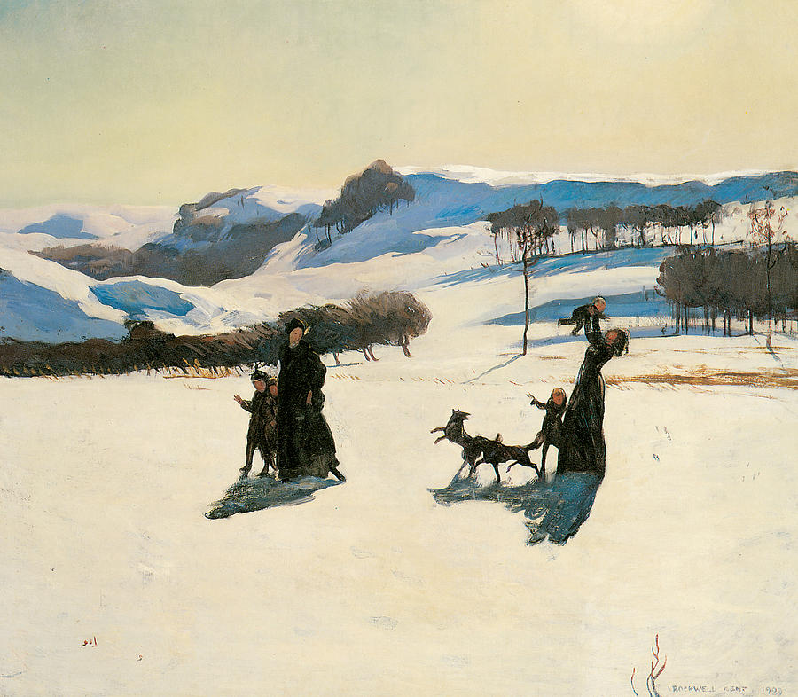 Winter Painting - Snow Fields by Rockwell Kent