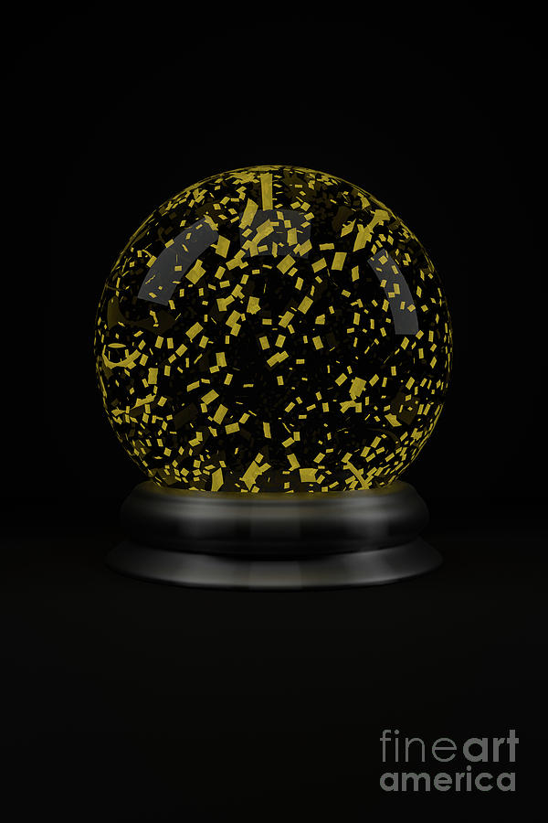 Snow Globe Glitter Globe Digital Art by Clayton Bastiani
