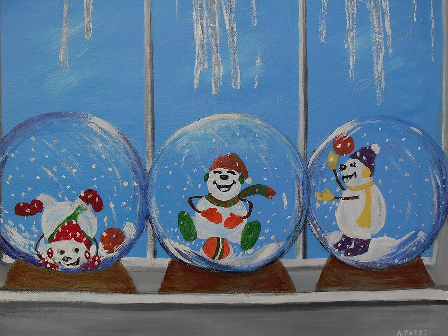 Snow Globes Painting by Aleta Parks - Fine Art America