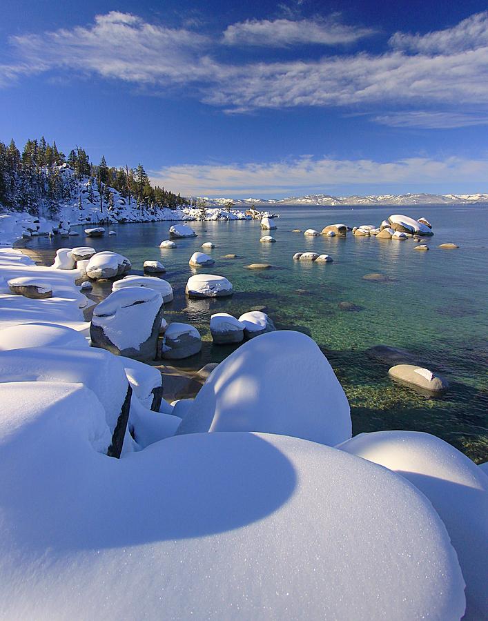 Snow Hearts In Lake Tahoe Photograph by Sean Sarsfield