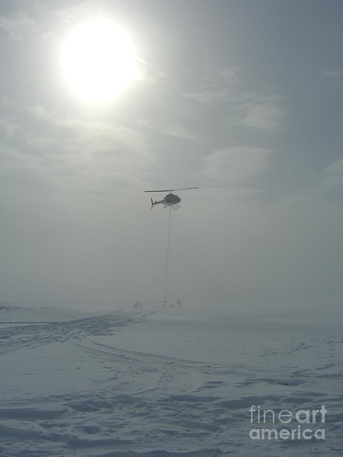 Helicopter Photograph - Snow Heli -25deg by Jim Thomson Helicopter Photograph - Snow Heli -25deg by Jim Thomson