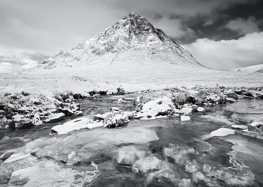 Snow in Glencoe Photograph by Stephen Taylor