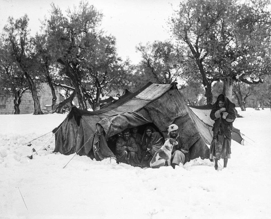Snow In Jerusalem, 1921 , By American Colony 11 Painting
