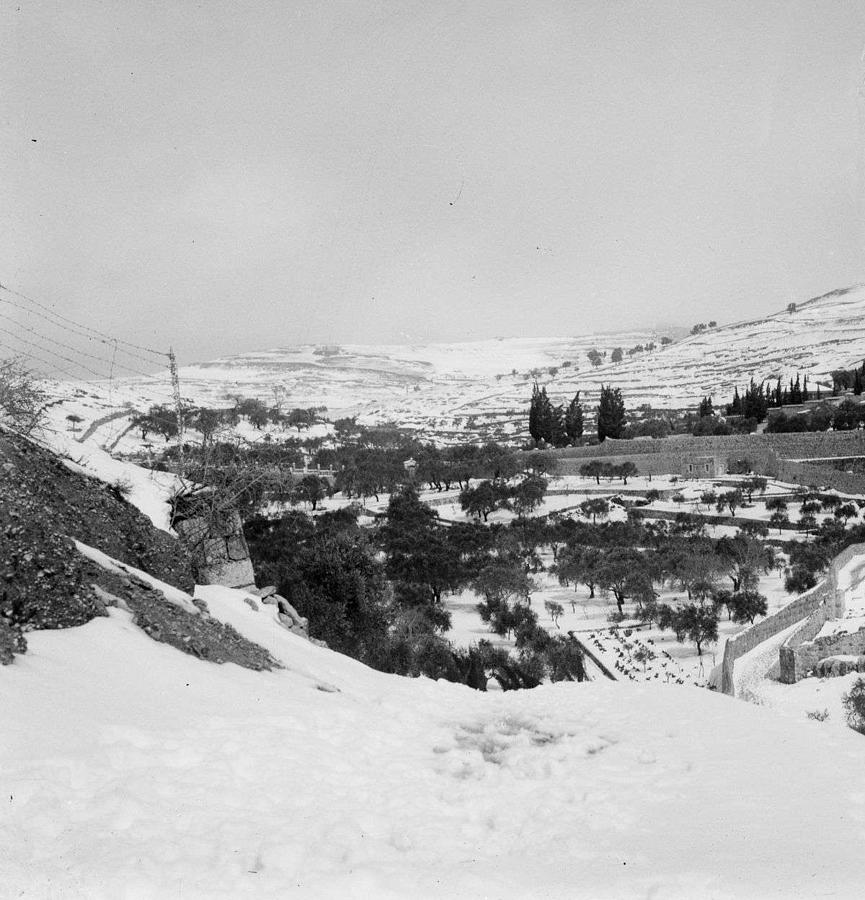 Snow In Jerusalem, 1921 , By American Colony 17 Painting