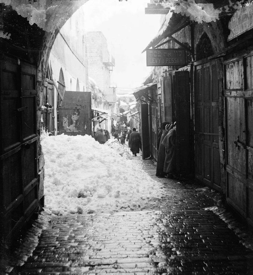 Snow In Jerusalem, 1921 , By American Colony 19 Painting