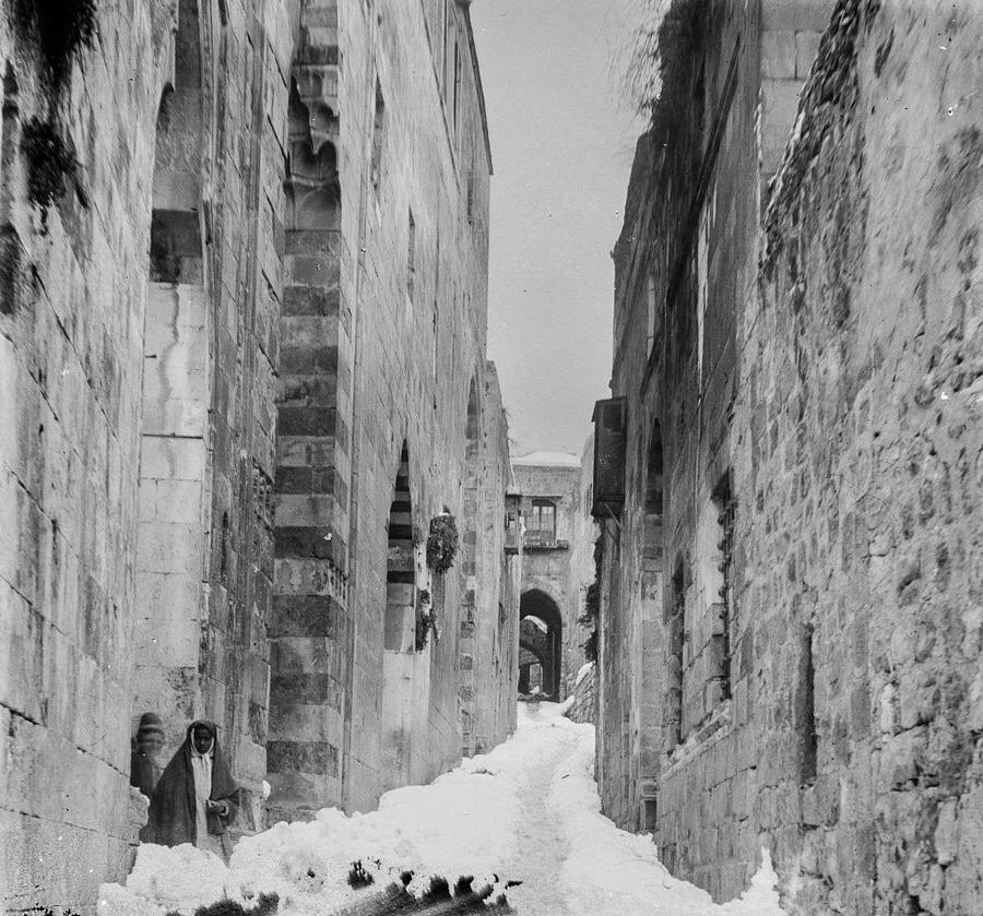 Snow In Jerusalem, 1921 , By American Colony 4 Painting