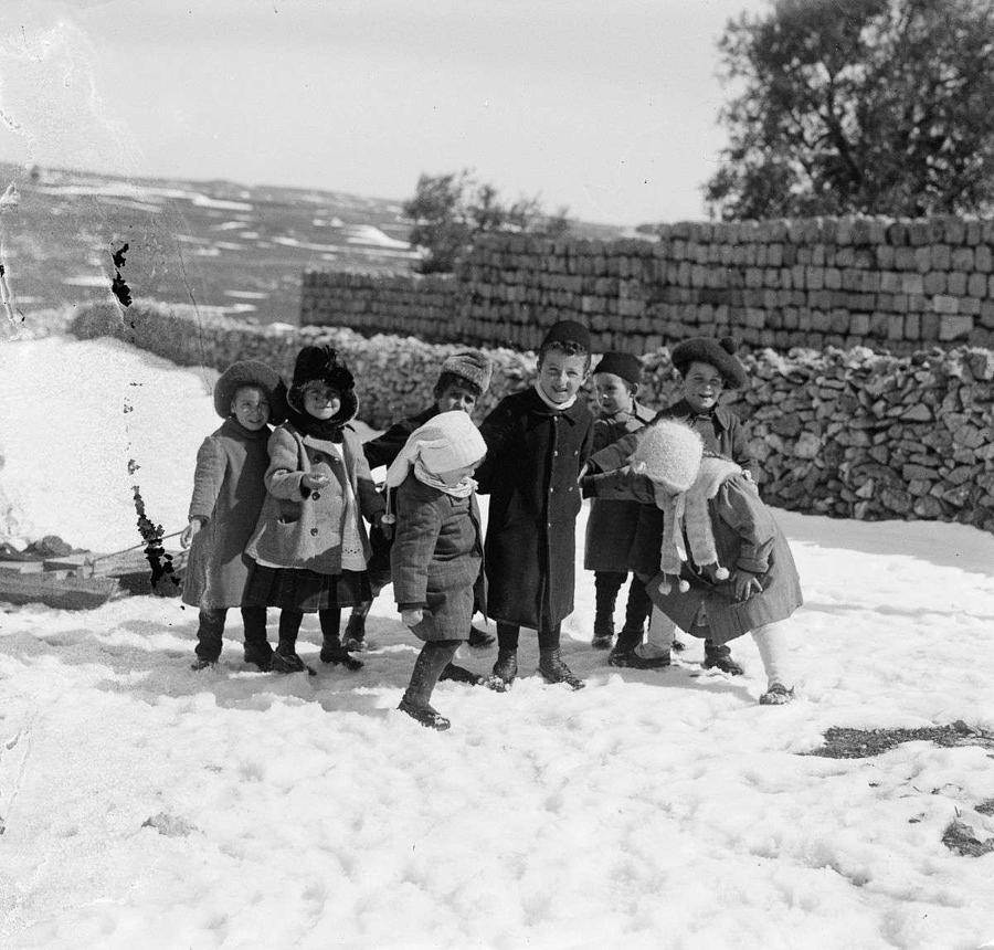 Snow In Jerusalem, 1921 , By American Colony 5 Painting