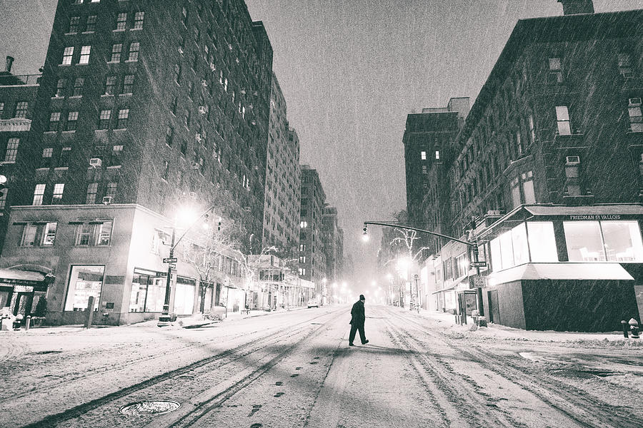 Snow in New York City Photograph by Vivienne Gucwa