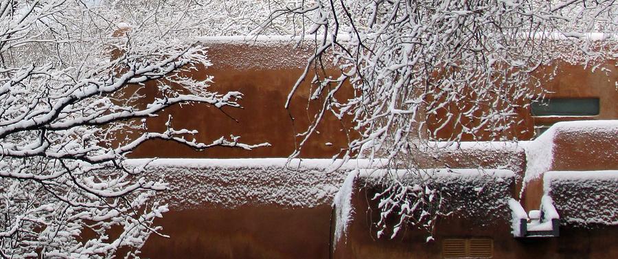 Snow in Santa Fe New Mexico by Elizabeth Rose Snow in Santa Fe New Mexico by Elizabeth Rose