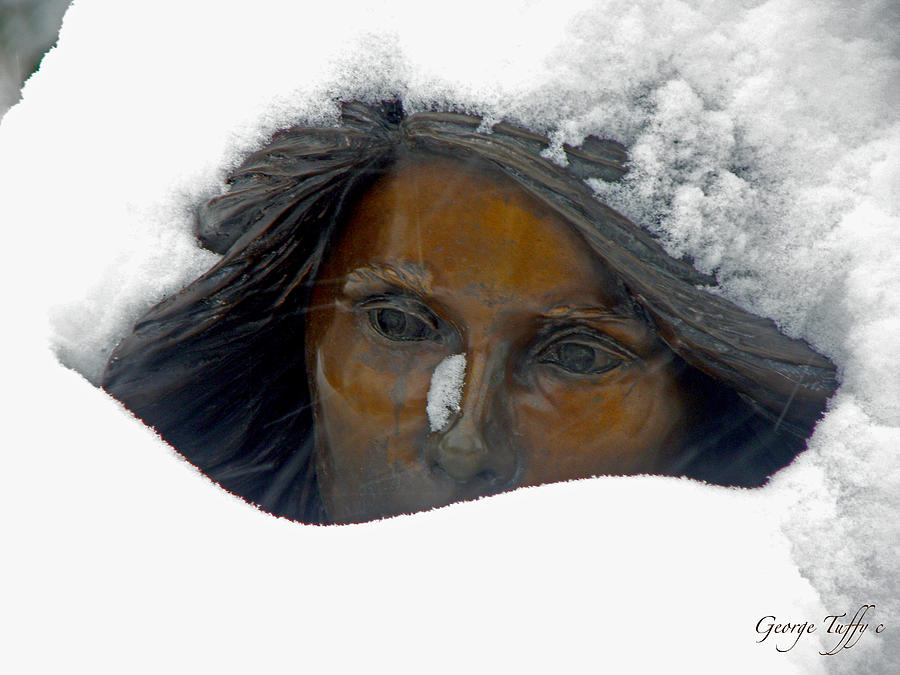 Snow lady  Photograph by George Tuffy