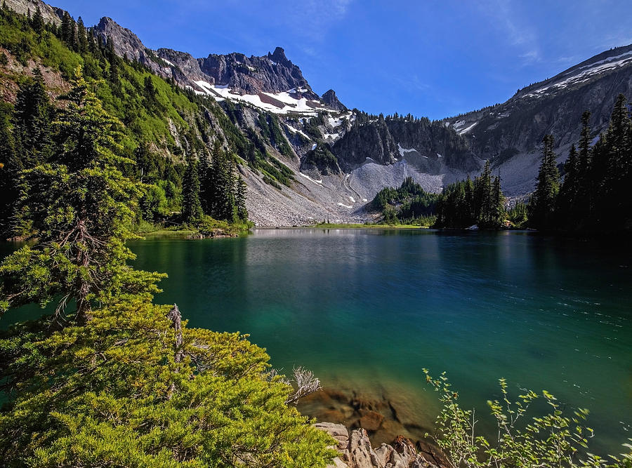 Snow Lake Mt Rainier Photograph by Sandy Wilson - Fine Art America