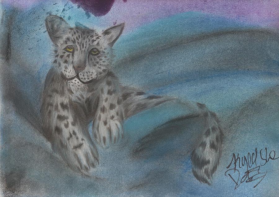 Animal Mixed Media - Snow Leopard  by Kyeesha Davis
