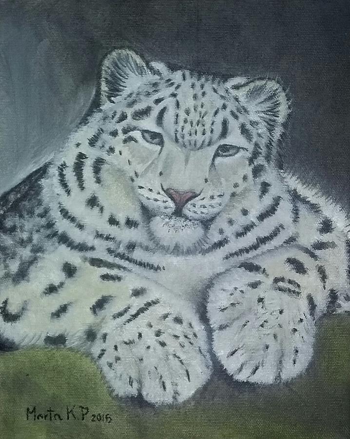 Snow Leopard Painting