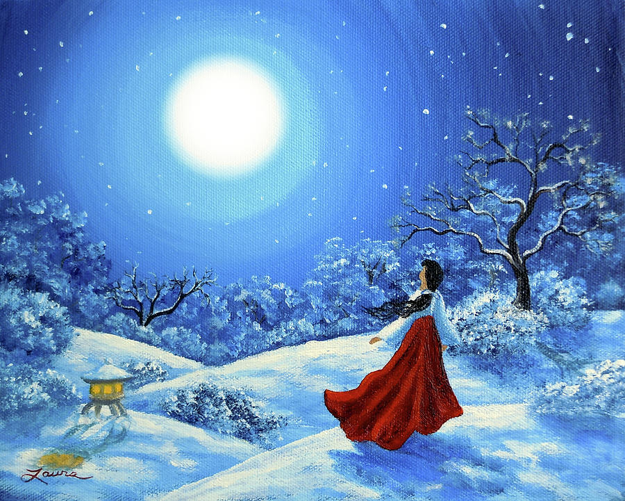 Snow Like Stars Painting by Laura Iverson