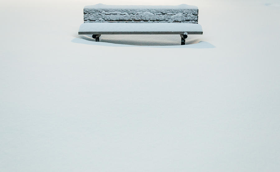 Snow Minimalist Photograph by Kristopher Schoenleber