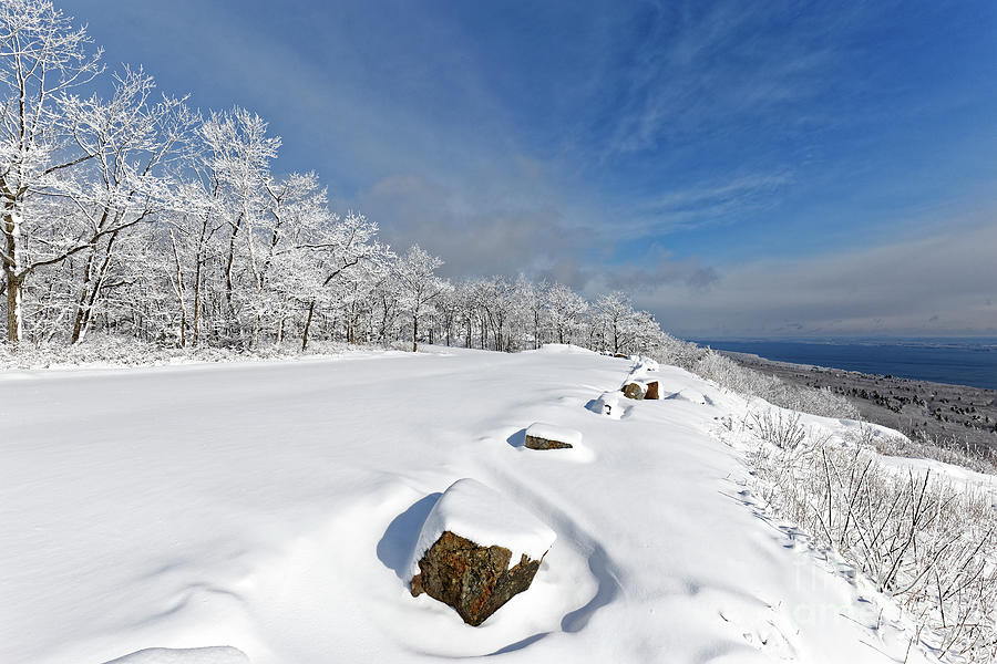 Snow, Mt. Battie, Camden, Maine, USA Photograph by Kevin Shields